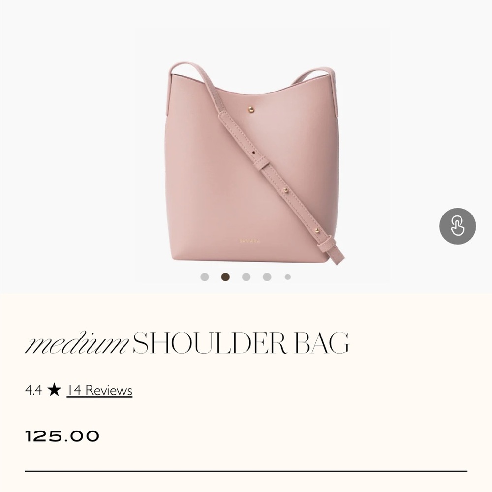 Modern Pink Shoulder Bag with Minimalist Design